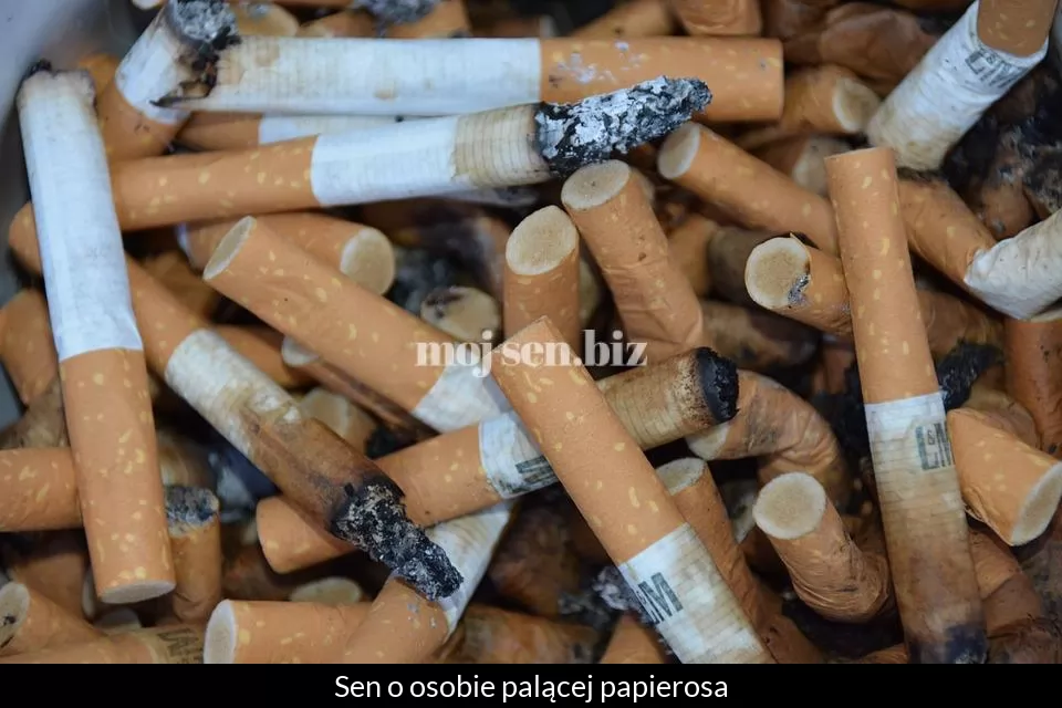 Sen o osobie palącej papierosa
