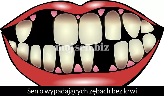 Sen o wypadających zębach bez krwi